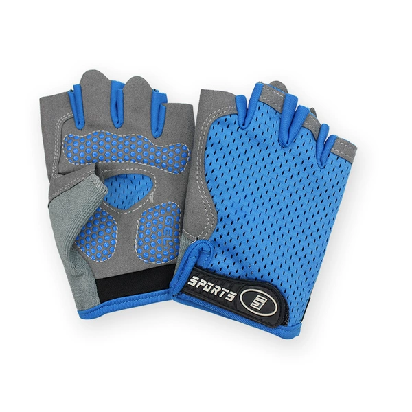 Blue net cloth