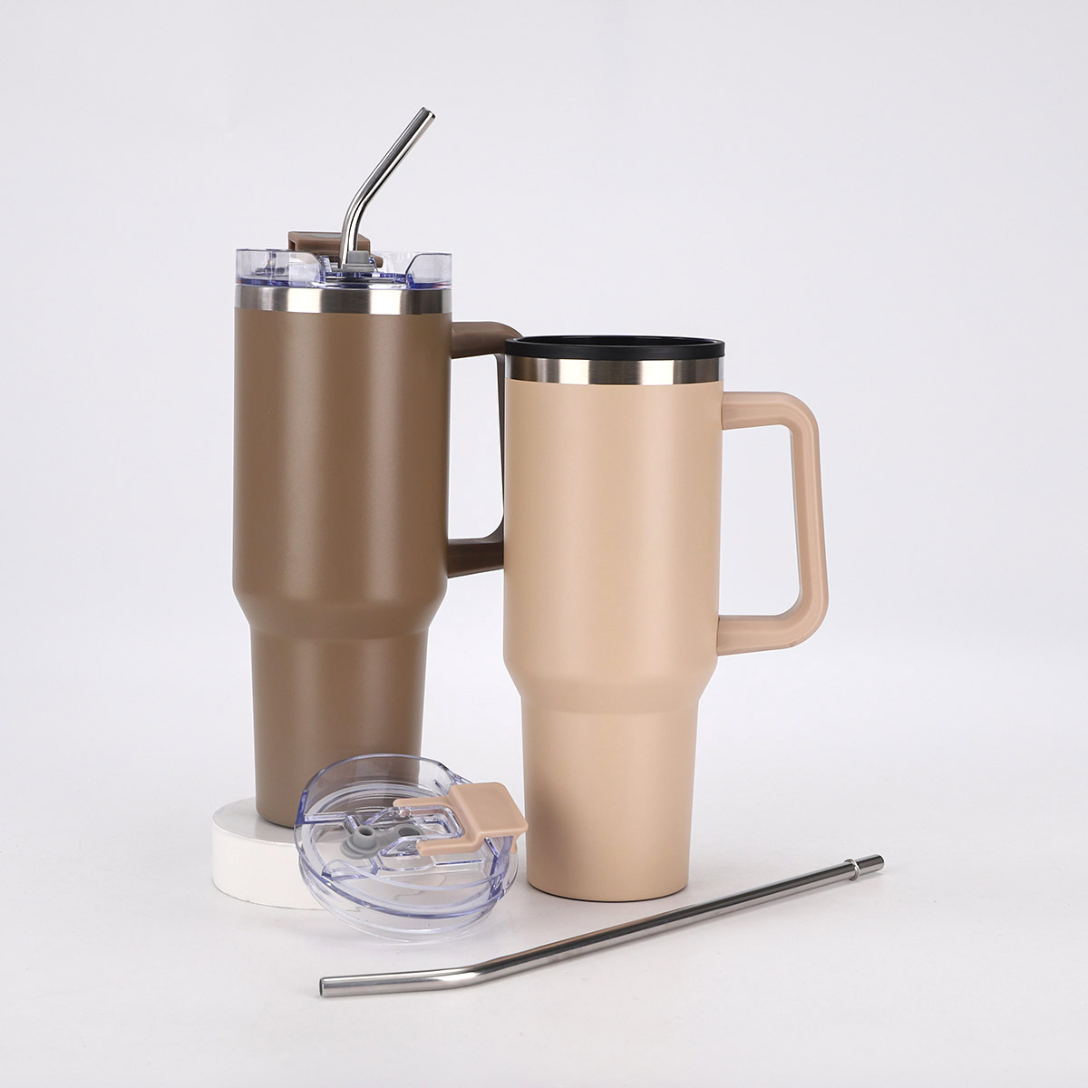 Transfronterizo 40oz taza de automóvil de acero inoxidable gran capacidad de aislamiento térmico aislamiento frío taza de hielo taza de vacío taza de paja taza de automóvil al por mayor