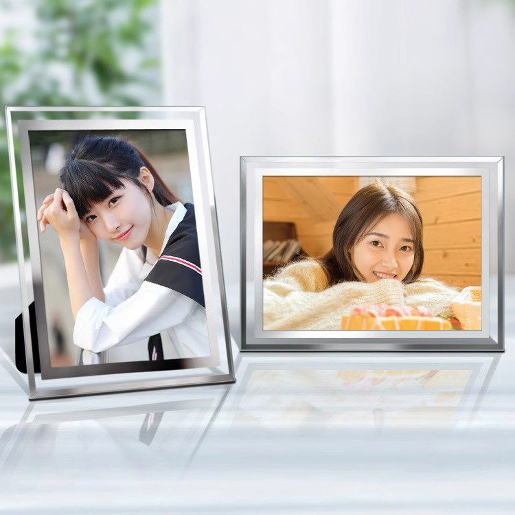 Crystal Glass Creative Photo Frame Large Size 6inch 8inch A4 Wholesale Frame Authorization Certificate Frame Photo Frame Display Stand