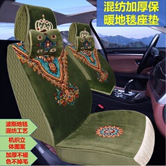 車のクッションの混紡のウールの手作業のじゅうたん式の短いぬいぐるみはすべて四季通用の純毛の女性の5台の車のカバーを包囲します。