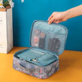 拜杰化妆品收纳包便携式旅行包大容量洗漱袋火烈鸟收纳袋