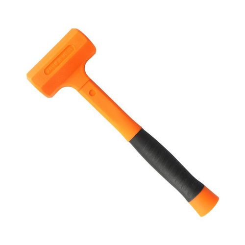 Discoverer cross-border non-elastic rubber hammer shockproof percussion tool hammer TPR handle octagonal hammer factory direct sale