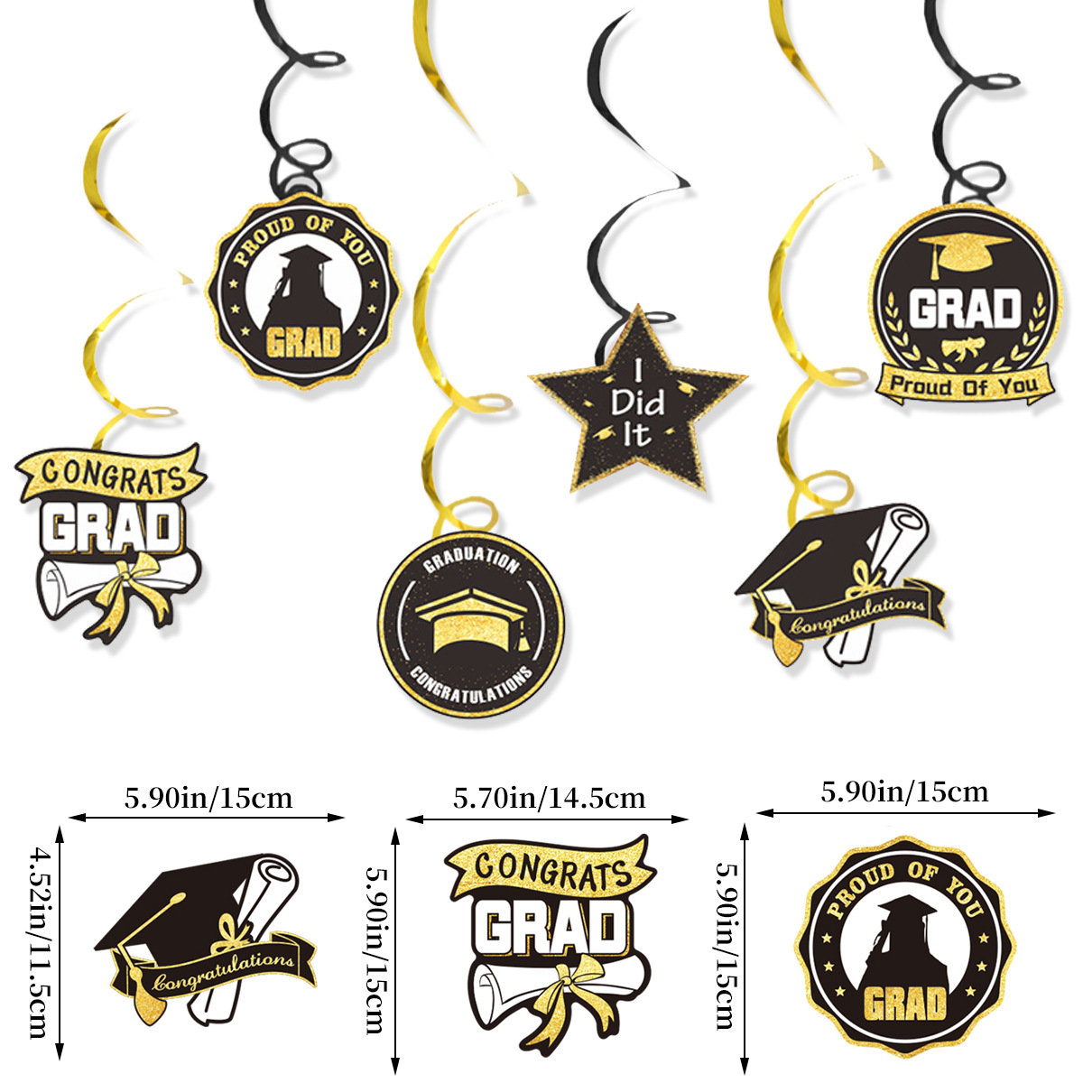 金色螺旋6个装尺寸