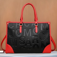 跨境包包斜挎包女高级感大容量手提包小众设计通勤百搭托特包手拎