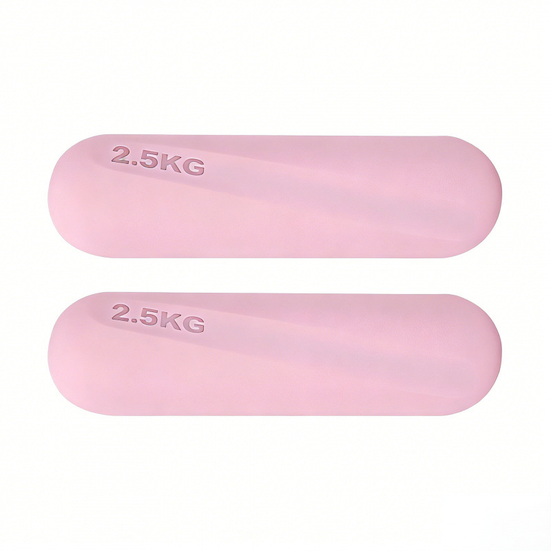 Dumbbell redondo de silicona fijo equipo de fitness yoga pilates entrenamiento de fuerza dumbbell redondo de silicona