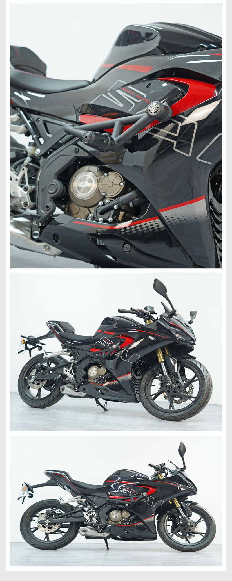 Applicable to Qianjiang QJ race 150 bumper reinforced anti-Fall head QJMOTOR race 150 bumper modification accessories