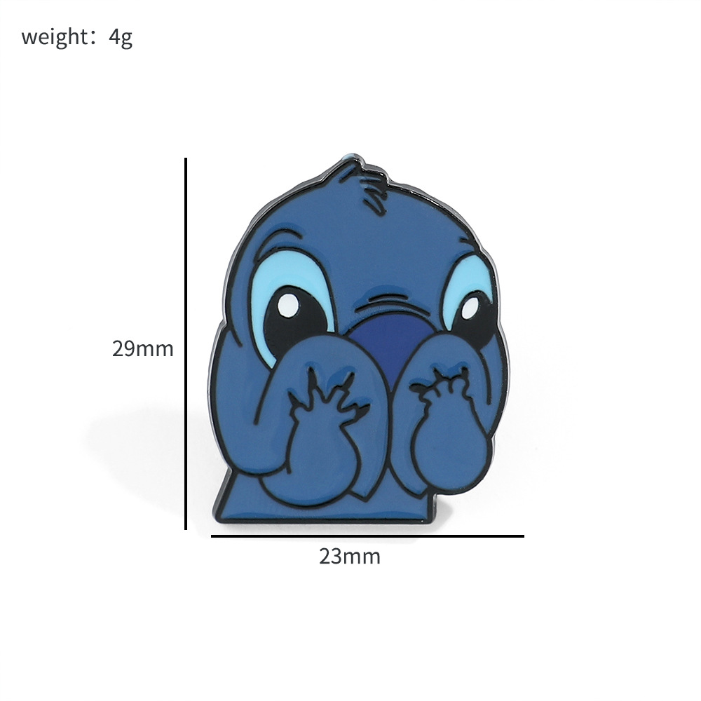 100 Insignias Metálicas Clásicas de Stitch, Broche de Aleación de Star Wars, Stitch, Maestro Yoda, Venta al por Mayor