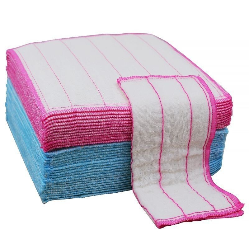 Household Cleaning Cloth, Dishwashing Cloth, Kitchen-Specific, Oil-Resistant, Easy to Clean, Pure Cotton Rag, Absorbent Brush, Dish Towel