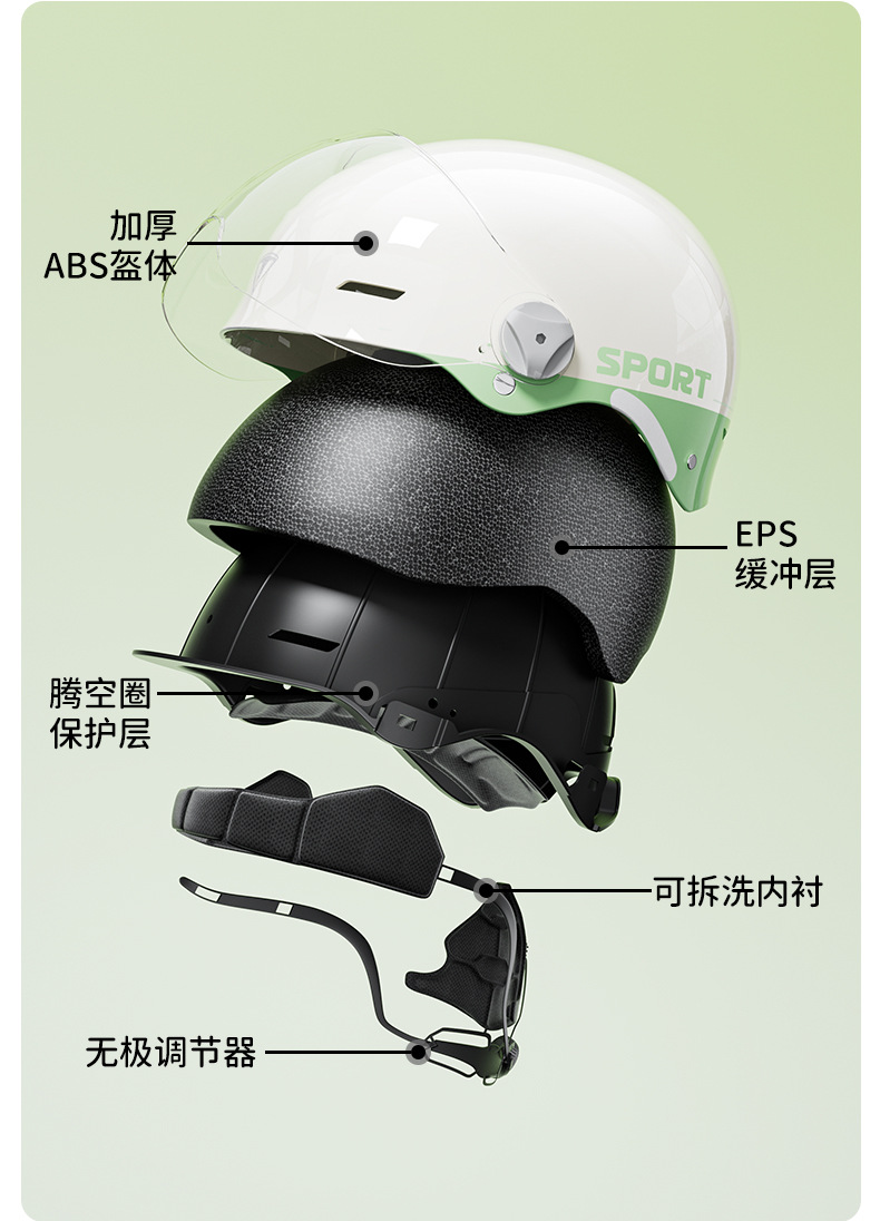 Yinglan Helmet Electric Vehicle Female 3C Certified All-Season Summer Sun Protection Motorcycle New National Standard Class a Safety Helmet