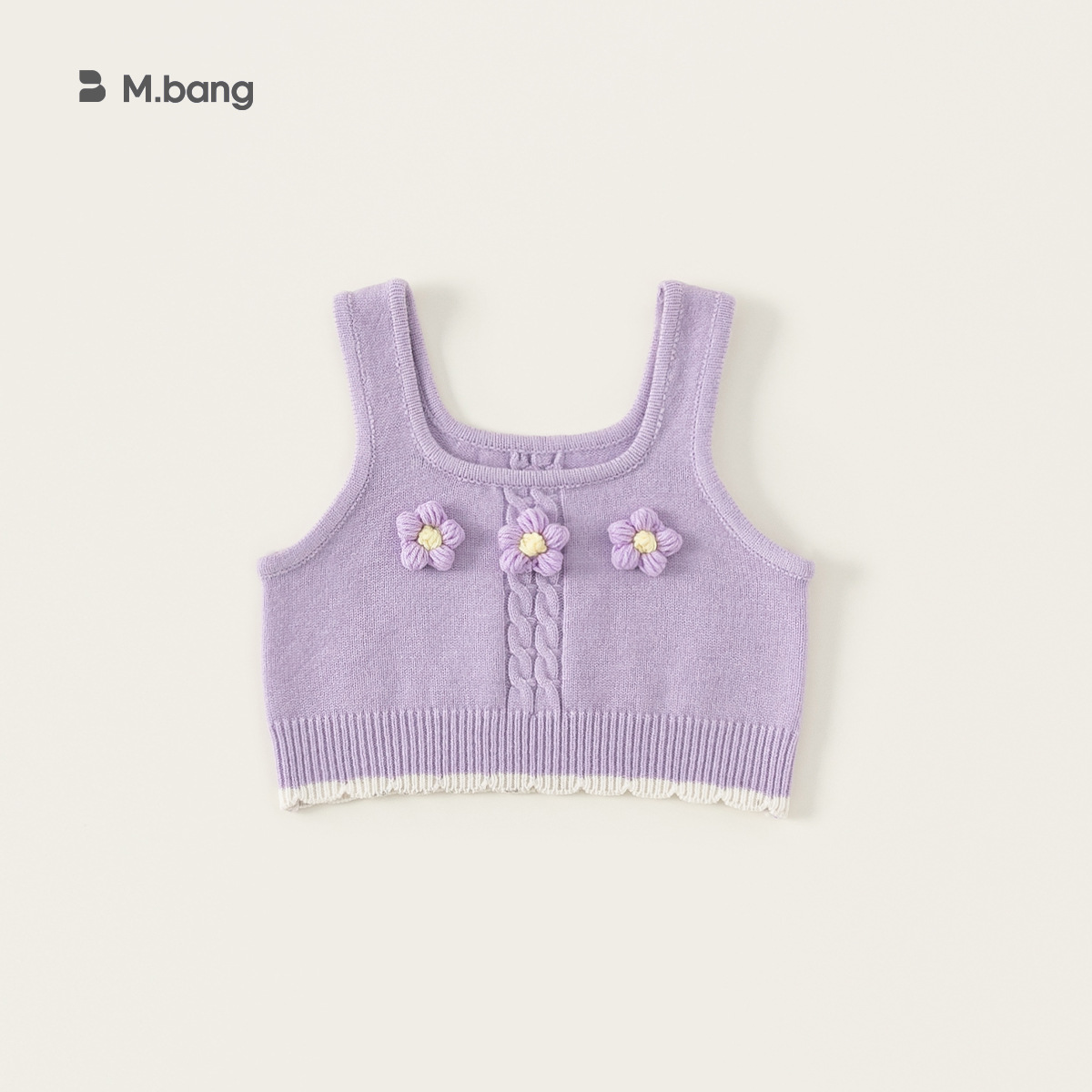 Youbao Ropa para niños Chaleco de punto para niñas 2025 Primavera Nuevo estilo Camisola para niños Chaleco de flores de estilo occidental Chaleco