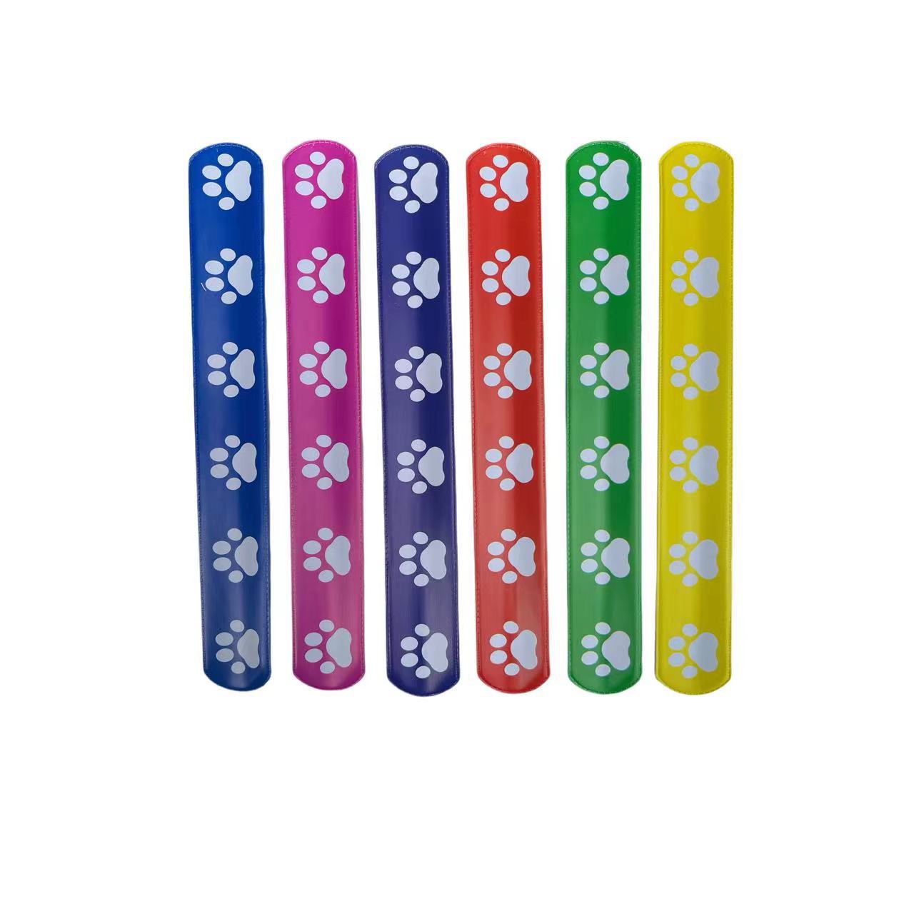 Fábrica de nuevo 6 colores de PVC patas batida anillo patrón de pata de gato transfronterizo pulsera collar de brazalete