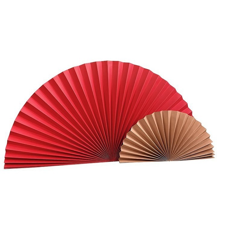Abanico de papel de gran tamaño para bodas, abanico de papel plegable, nuevo regalo de compromiso chino, decoración de la pared, decoración, abanico de origami, arte floral