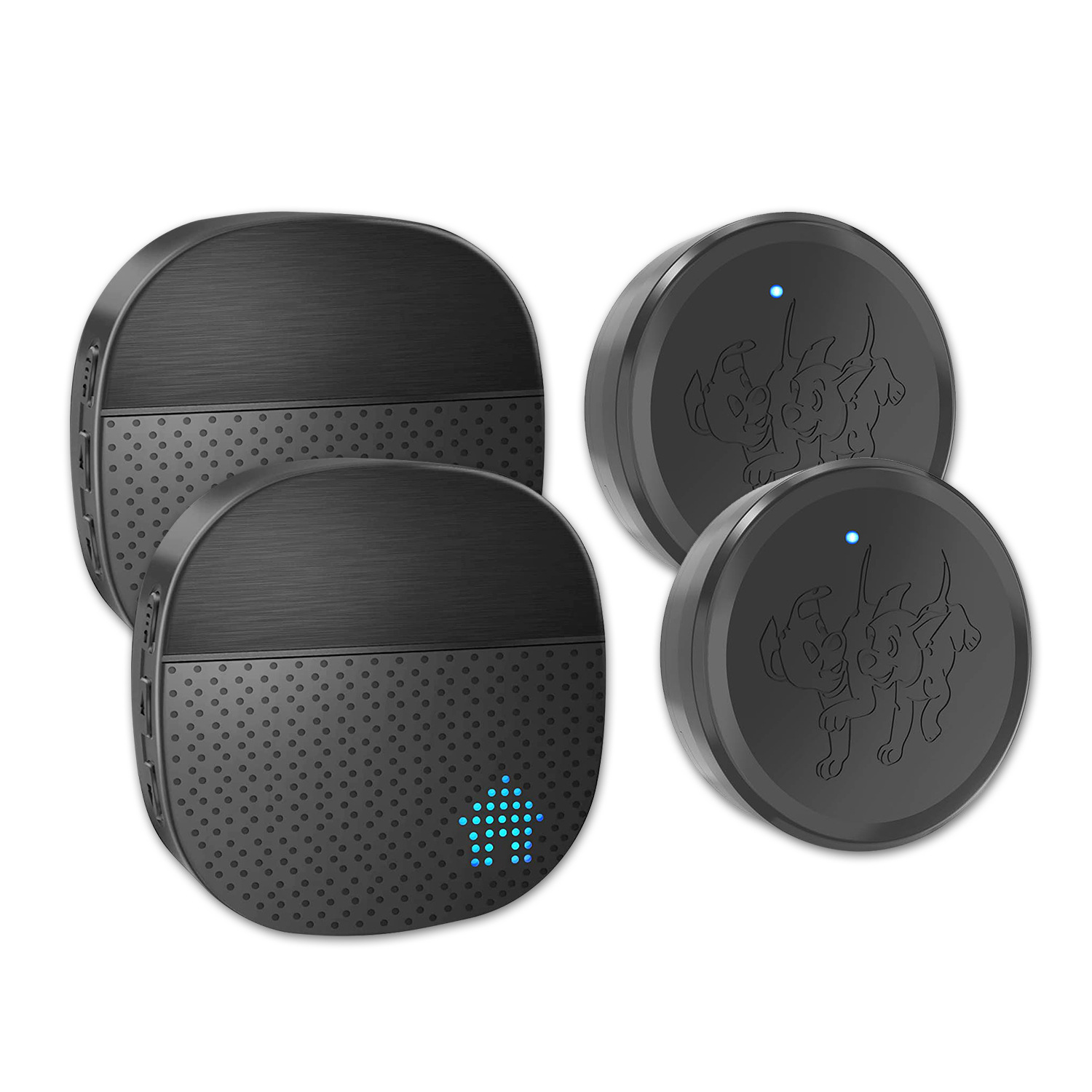 2 송신기 + 2 수신기 (검정)