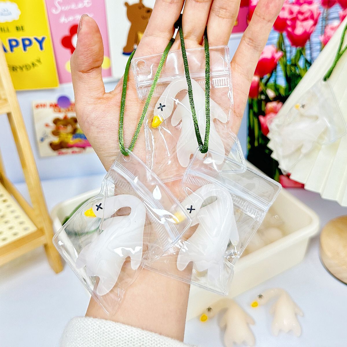 B bolsa de pvc grande, colgante para hornear que cambia de color, estilo rico, colgante que cambia de color con sensibilidad a la luz, estilo explosivo ultravioleta, creatividad