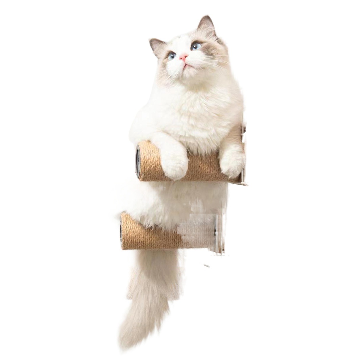 Cat cage ladder sisal cat scratching board stairs cat scratching post cat wall hanging cabinet cat cage jumping platform cat climbing frame integrated