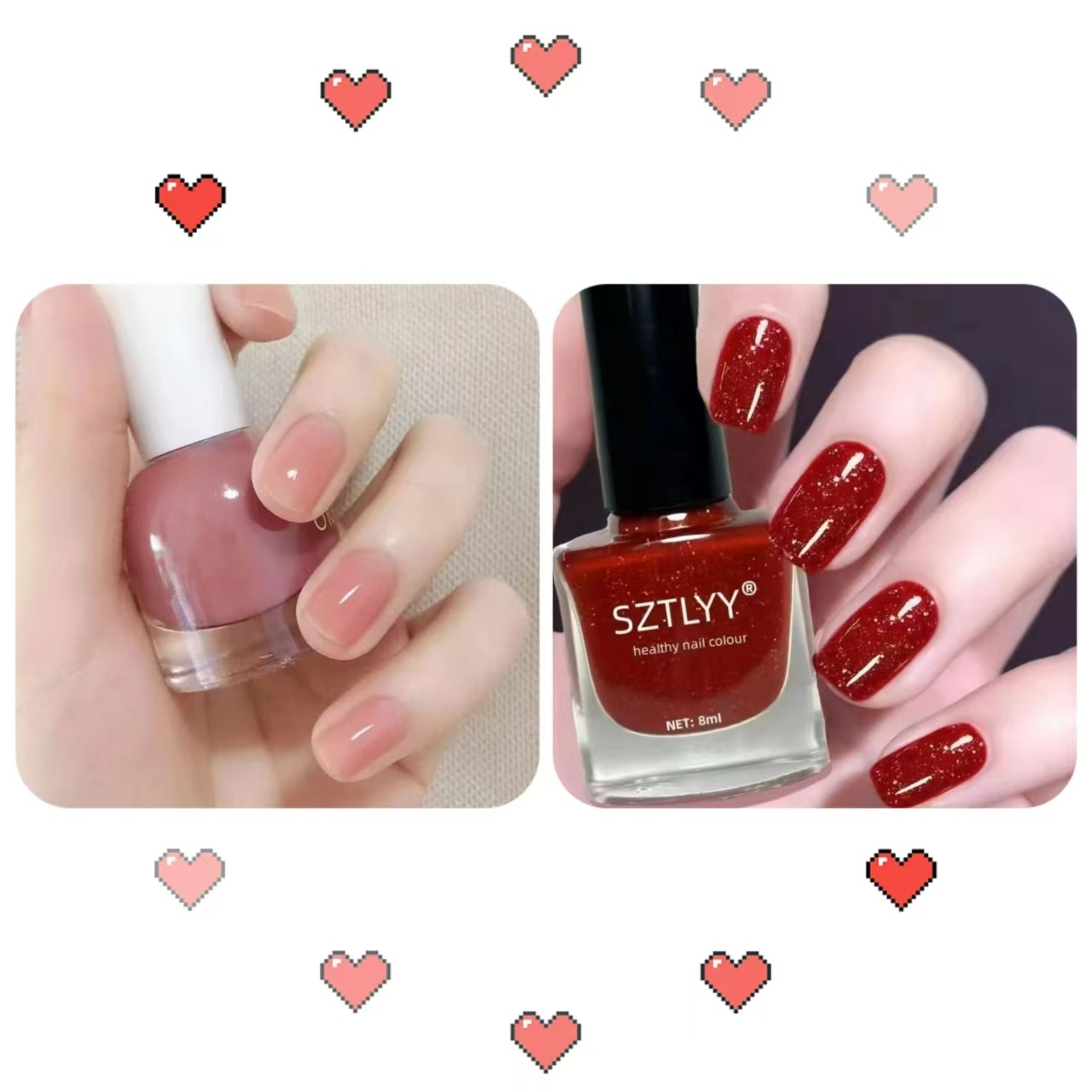 2026 esmalte de uñas desnudo blanqueamiento rápido secado invierno inins color jalea temperamento de color popular