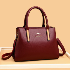 2023女士手提包大容量歐美時尚女包中老年媽媽單肩斜跨包結婚包包