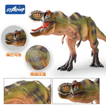 男孩仿真实心新狂暴龙侏罗纪恐龙霸王龙下颚可动恐龙动物模型批发