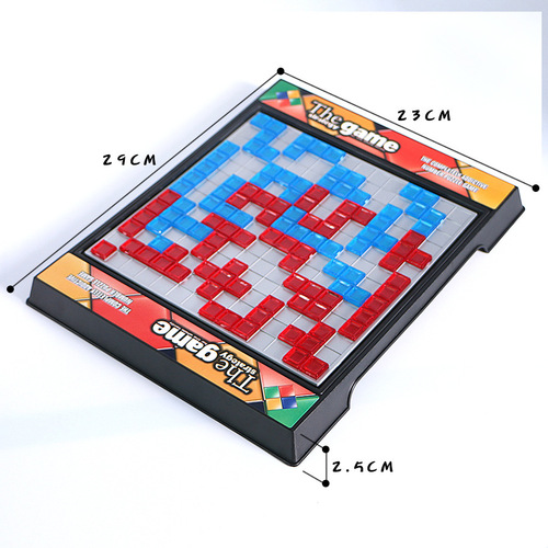 Tetris Family Desktop Game, Intelligent Puzzles, Square, Two-Person Version, Gladiator Chess, Parent-Child, Children's Toy