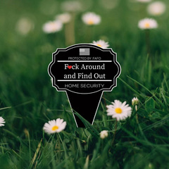 木質有趣庭院標牌門前庭院花園木質黑色裝飾警示牌告示標牌