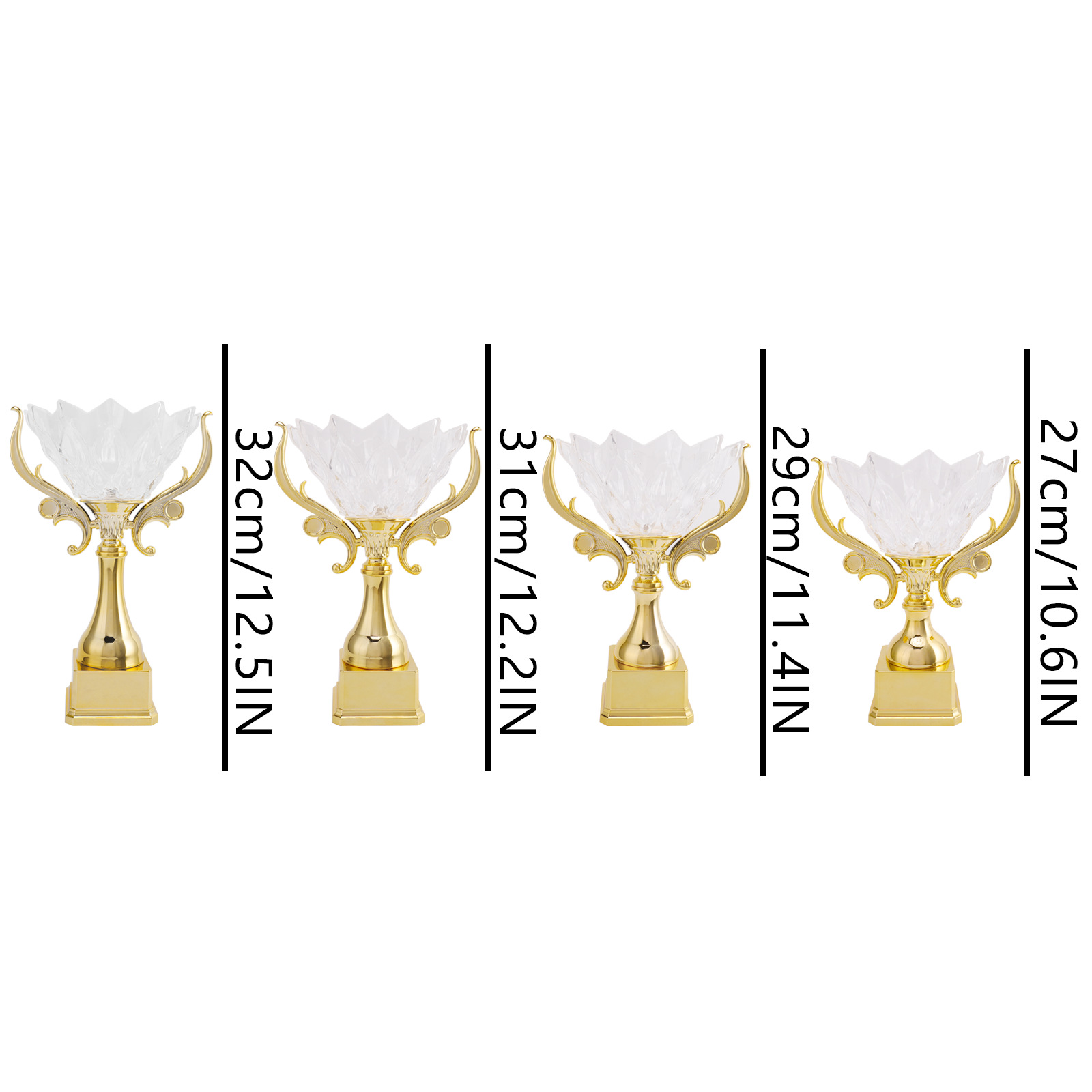 Trofeos personalizados para competiciones de fútbol, artes marciales infantiles, danza y taekwondo; producción y venta al por mayor de pequeños trofeos de plástico para fines conmemorativos.