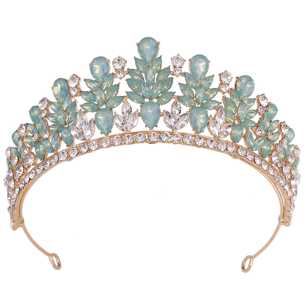 150g Weight Crown Hair Accessories Type 1 Piece Quantity Holiday, Wedding, Birthday Occasion Artificial Crystal, Alloy Material Crown Pattern Women's Gender Diamond Design Simple Style Style Simple Style Women's Crown Artificial Crystal Alloy Diamond Crown 39