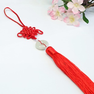 Xinyu Natural A Goods Jade Ping An Buckle Car Hanging Chinese Knot Pendant Gift Factory Live FC2120808