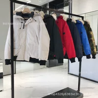 Большой гусиный пуховик Канада 01 короткая куртка пилота пара pike пальто Chilliwack7999M