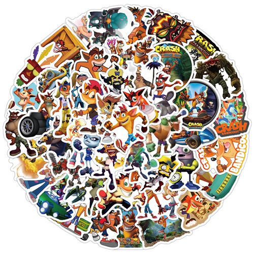 60 New Game Walrus Cartoon Doodle Sticker for Car Luggage Water Cup Waterproof Sticker Wholesale
