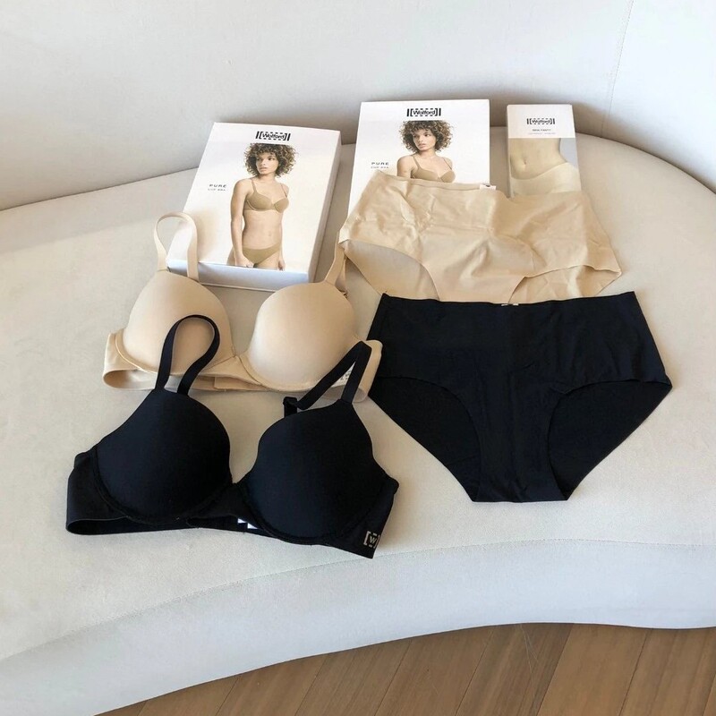 Special Clearance Wolford Wolford Underwear Intimates Set Seamless Push-Up Bra Stereo Steel Ring Thin Cup