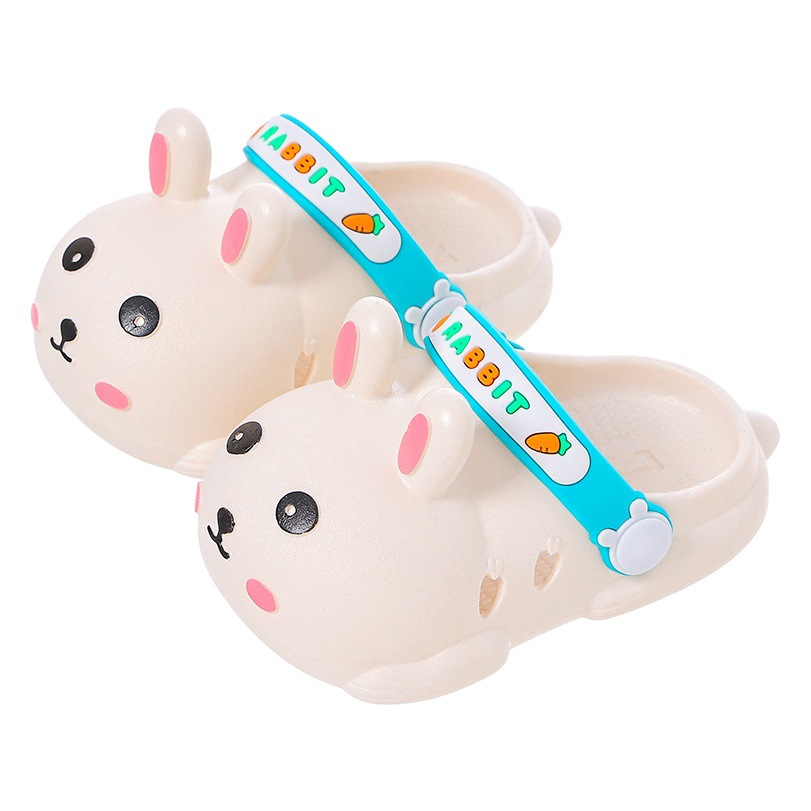 Zapatillas para niños de verano de las mujeres de Interior de dibujos animados lindo hogar antideslizante de fondo suave niños chicos frescos zapatillas