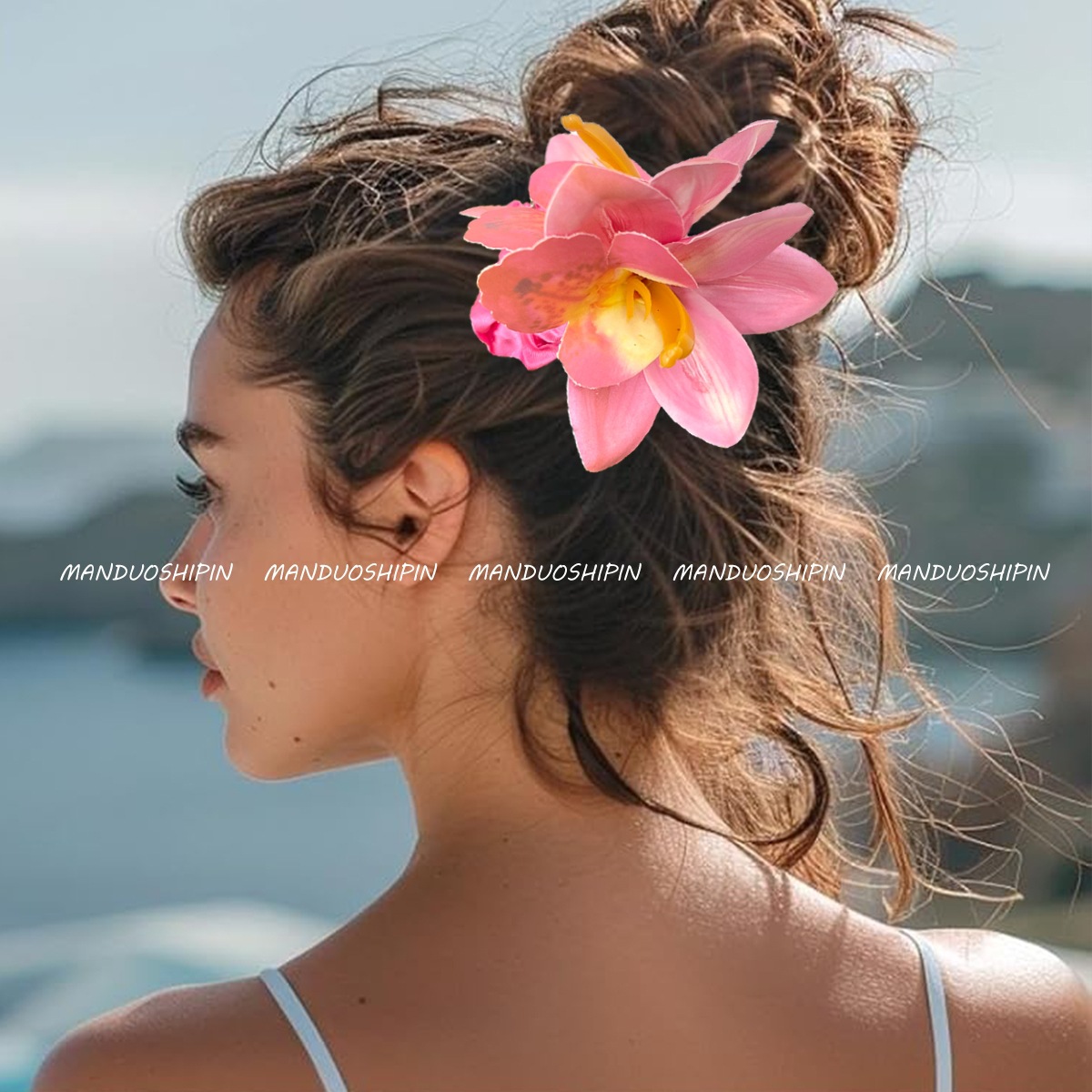 30g Weight Hair Sticks, Hair Tie, Insert comb Hair Accessories Type 1 Piece Quantity Holiday, Tea Party Occasion Cloth Material Flower Pattern All Seasons Season Women's Gender Pastoral Style Pastoral Women's Flower Cloth Hair Sticks Hair Tie Insert Comb 11
