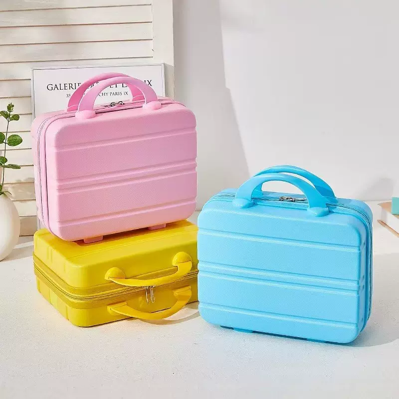 厂家批量马卡龙行李箱14寸化妆箱包礼品箱迷你小型轻便收纳旅行箱