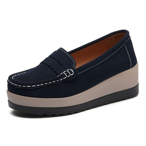 35-43 size wide-width spring and autumn mother's shoes with thick sole casual shoes, mule shoes for women, single shoe on foot