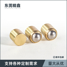 铜无台阶定位珠压入式弹簧钢球弹性碰珠无台阶铜定位珠波珠柱塞供