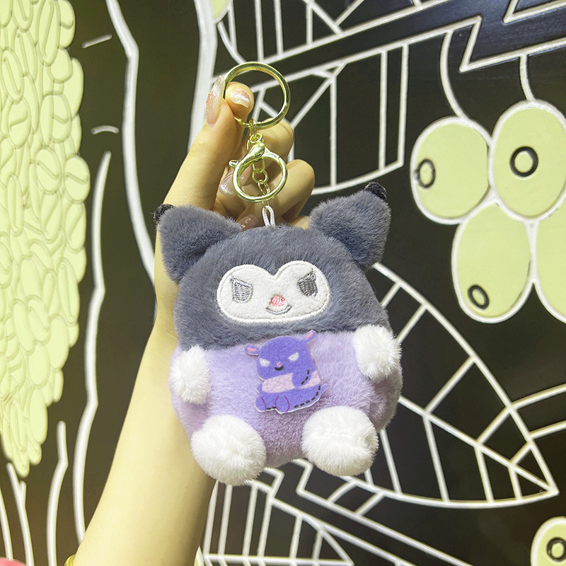 ぬいぐるみのかわいいアクセサリーのぬいぐるみのペンダント卸売りのおもちゃの子供のかばんの漫画の子供の鍵は子供の機械をつかみます。