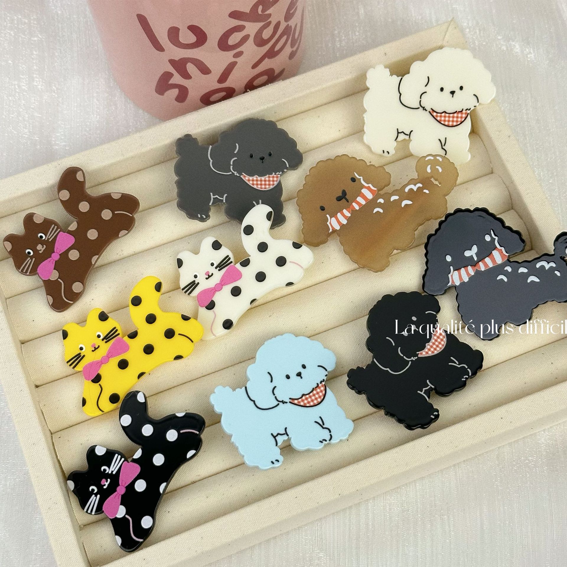 Women's Cute Dog Cat Plastic Hair Clip display picture 2