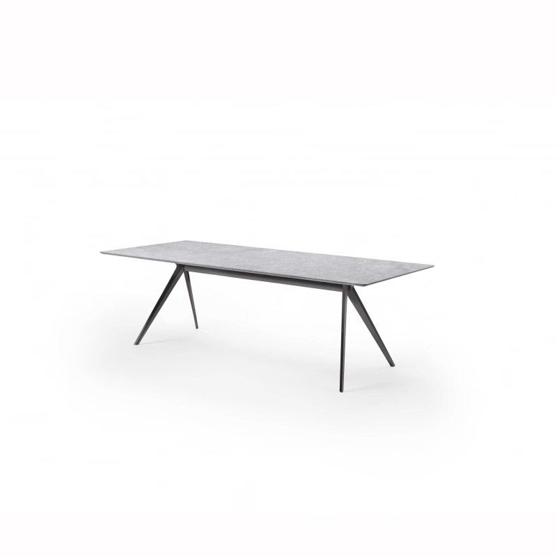 Sofá al aire libre terraza de hotel jardín patio terraza diseñador de madera maciza tela de caña de tres piezas de teca muebles casuales