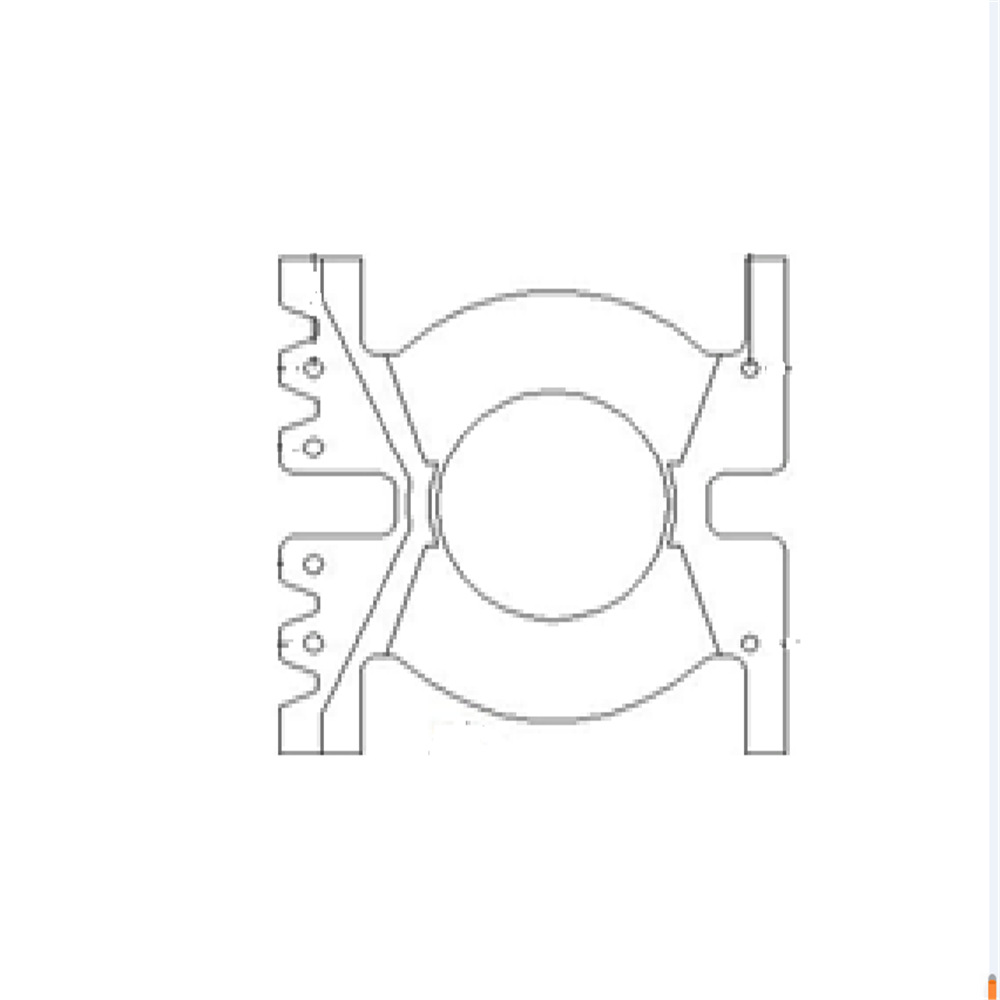 PQ3230磁芯规加宽电木骨架PQ26双槽变压器骨架卧式2-6