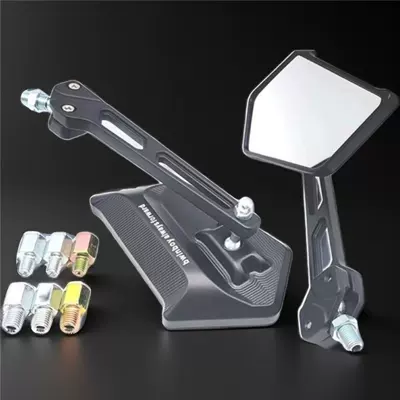 Motorcycle rearview mirror scooter UU125 AFR125 - 8cm10cm-orthodontic-universal-453-rear-view-mirror-white-glass