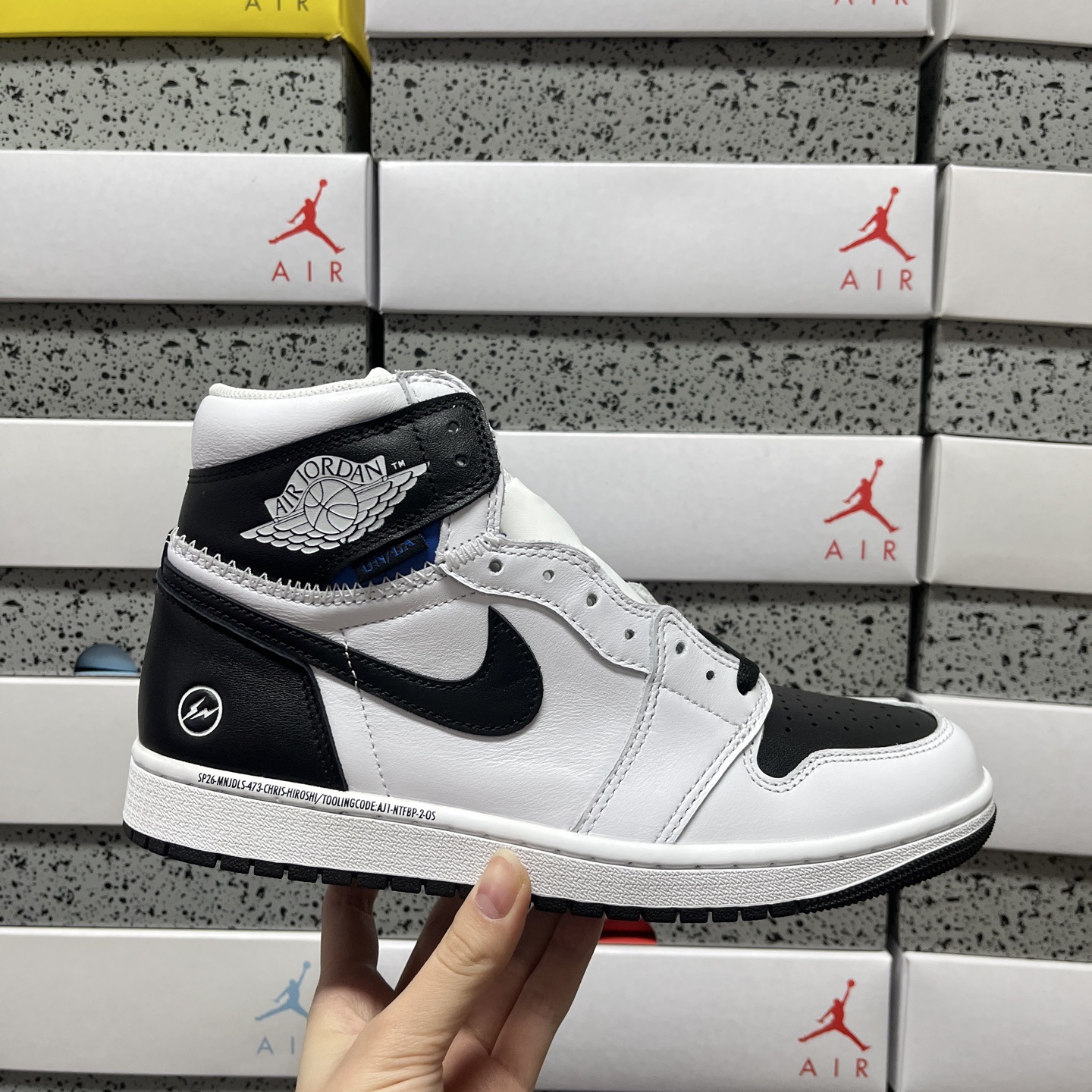 Zapatos Pitian pure original aj1 versión superior de alta calidad importada de cuero de cabeza completa para hombres y mujeres zapatillas deportivas casuales