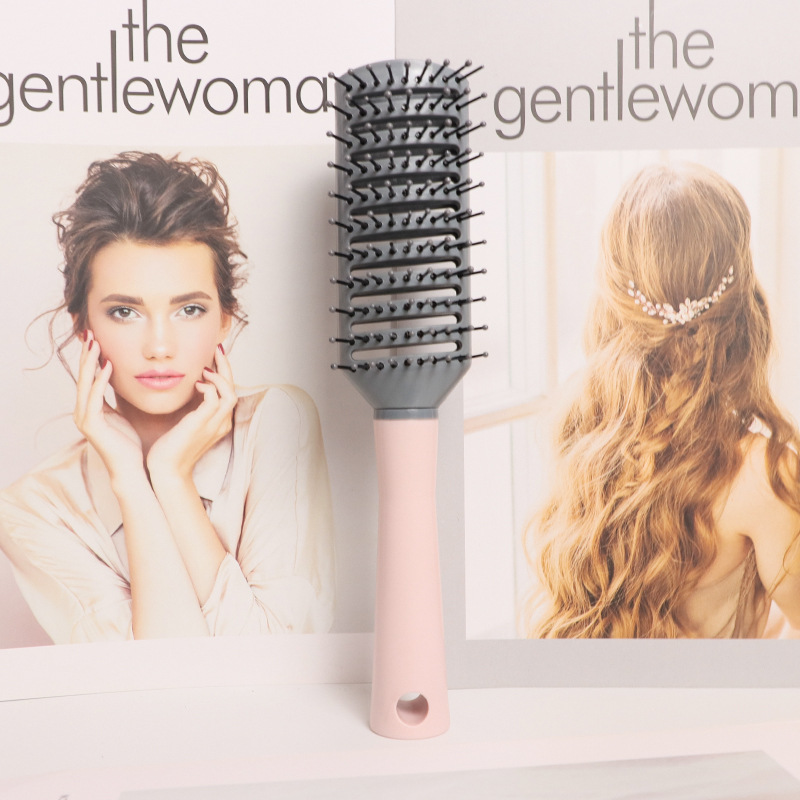 Nuevo peine mujer airbag costilla peine cojín de aire de masaje placa grande peine costilla curling peine antiestático grande curvo peine venta al por mayor