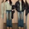 With zipper, short, autumn, thin