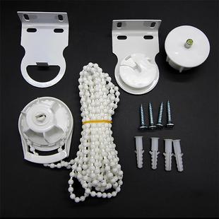Curtain drawstring beads up and down rotating shaft blackout cloth blinds crystal plastic mila bead chain hand pull roller blind accessories