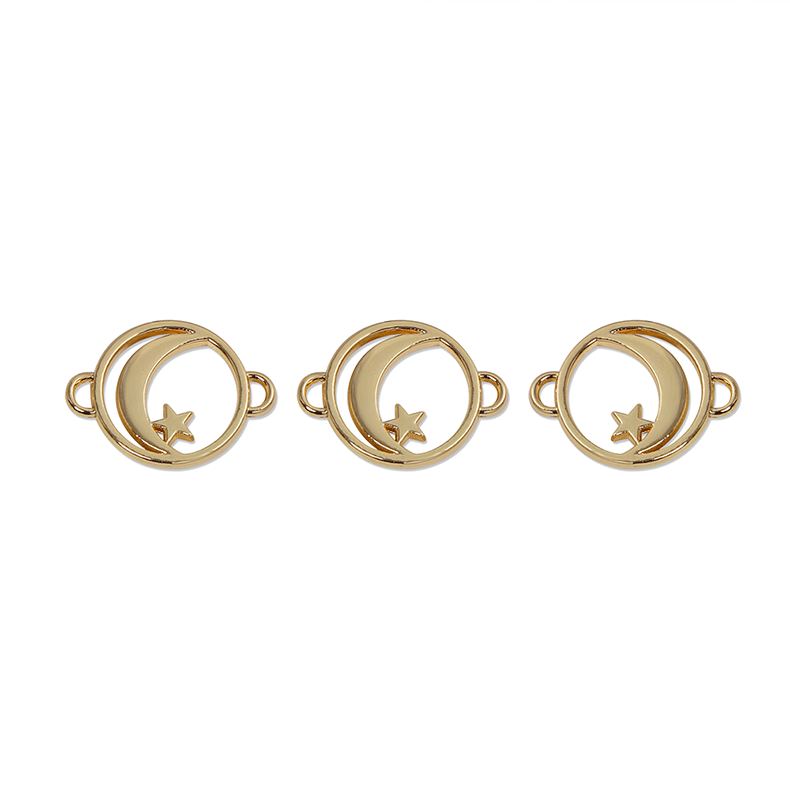 Plating Design 1 Piece Alloy Star Moon Pendant