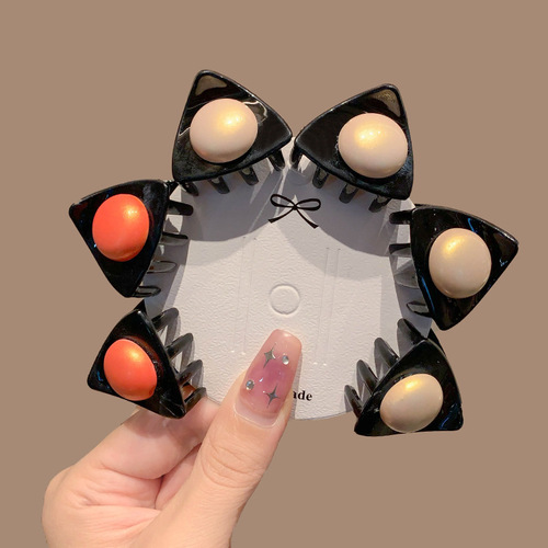 Children's small scratching clip, cute baby cat ear beanie hairpin hairpin, Korean style side bangs clip, girls' hairpin