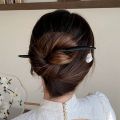 High-end irregular pearl hairpin, simple temperament, modern updo hairpin, internet celebrity ancient style Hanfu hairpin hair accessory
