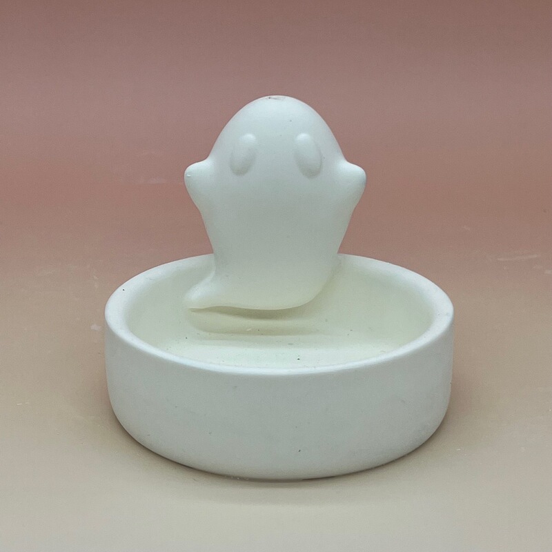 跨境万圣节南瓜幽灵香薰石膏蜡烛杯幽灵蜡烛台万圣节幽灵蜡烛杯|undefined