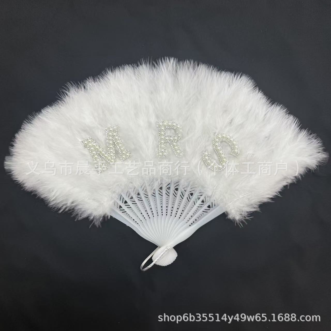 16-piece feather fan, costume shooting, cheongsam catwalk show, bridal accessories, ball square stage performance props