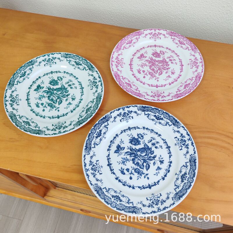 Exported to the Uk Retro Ritual Dessert Plate Fruit Plate Vintage Plate Cake Plate Fruit Plate Pasta Plate Ancient Plate